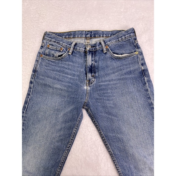 Levi's 510 Men's Slim/Skinny Jeans 30x30 Blue Denim‎ Medium Distressed VTG Y2K - Picture 3 of 15